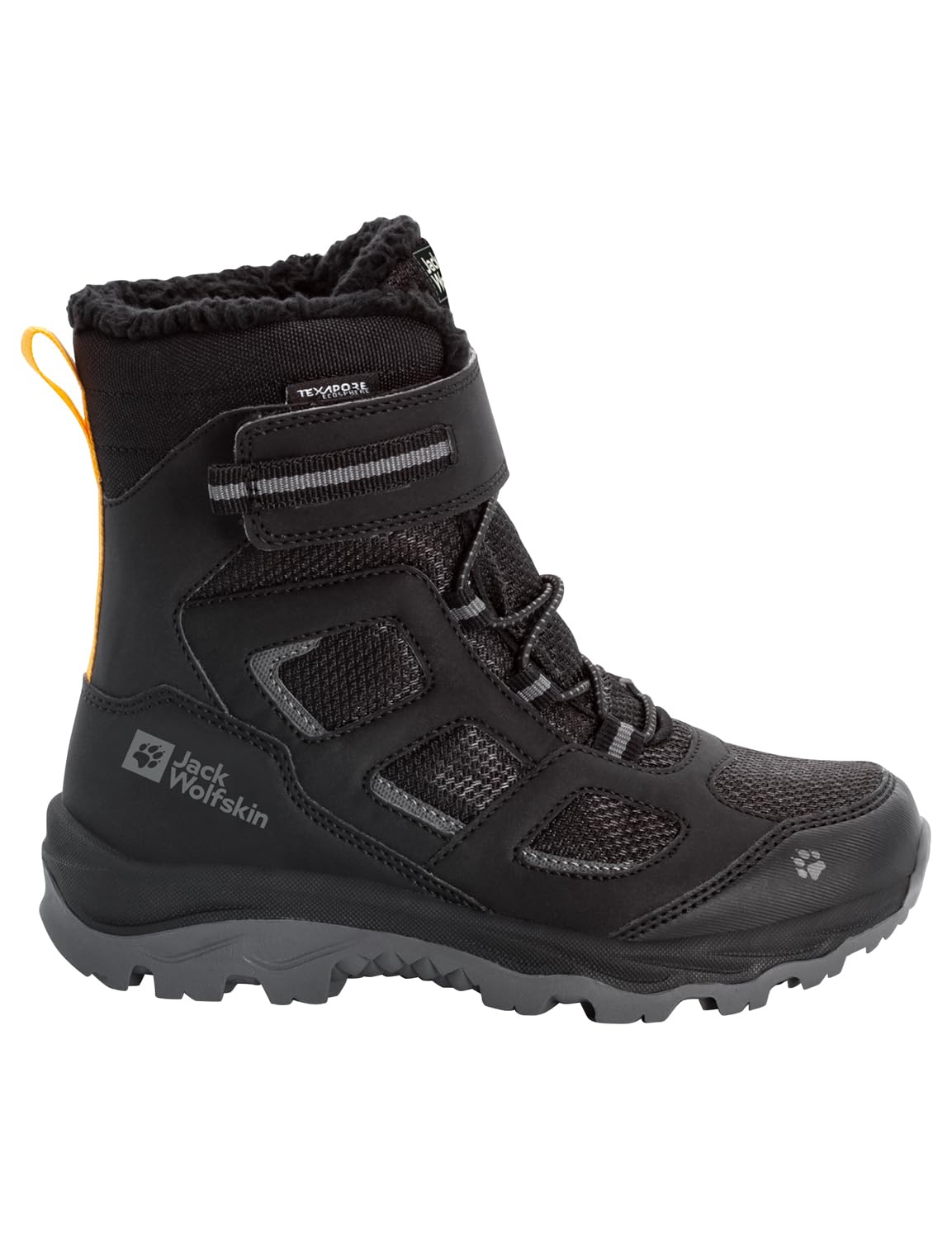 Jack Wolfskin VOJO WT TEXAPORE HIGH K, Snow Boot, phantom/burly yellow XT,
