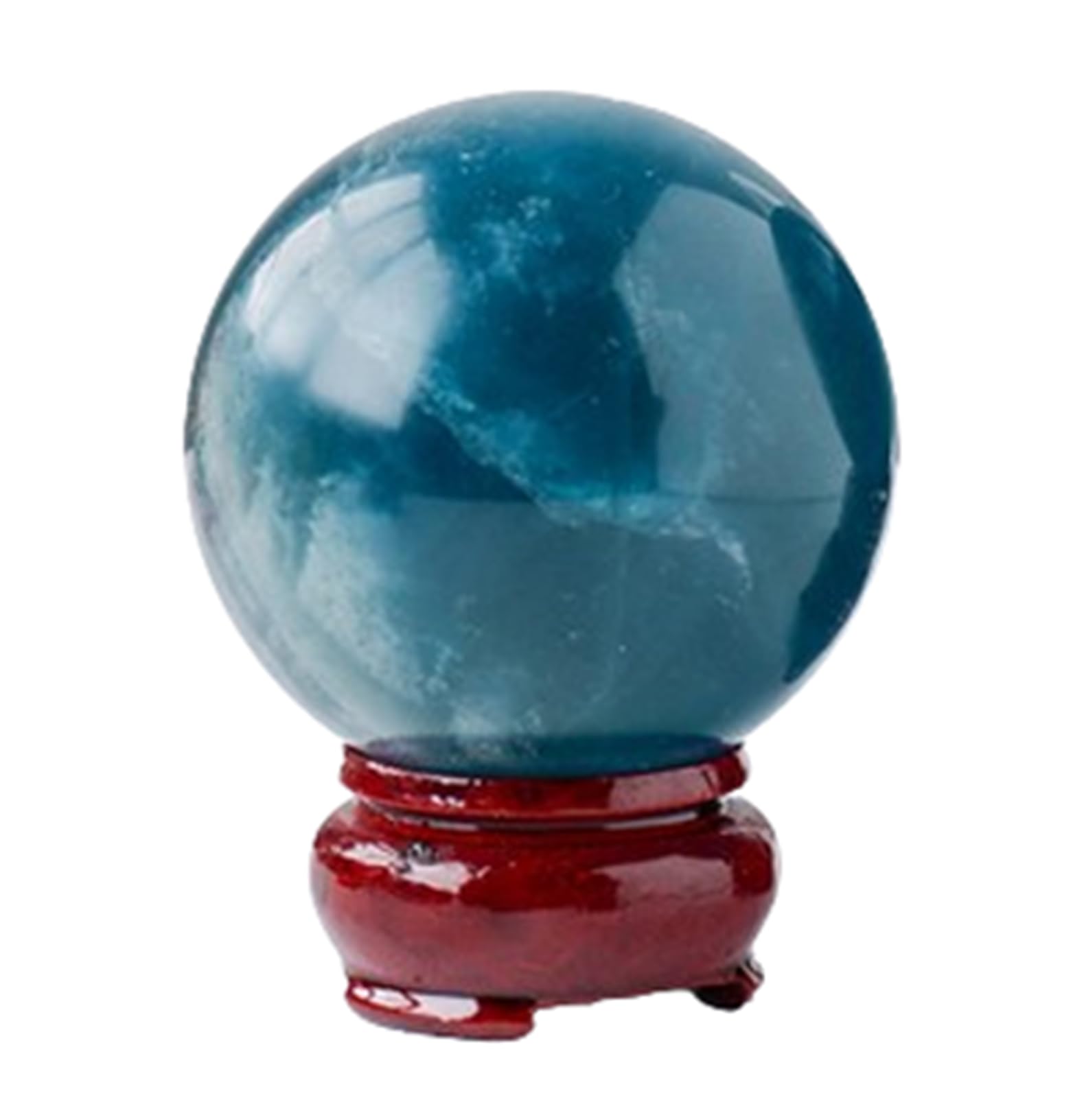 AARTERZZA Crystal Sphere Blue Fluorite Quartz Balls Ornaments Gemstones Ball for Feng Shui Home Decoration Crafts,5~6cm