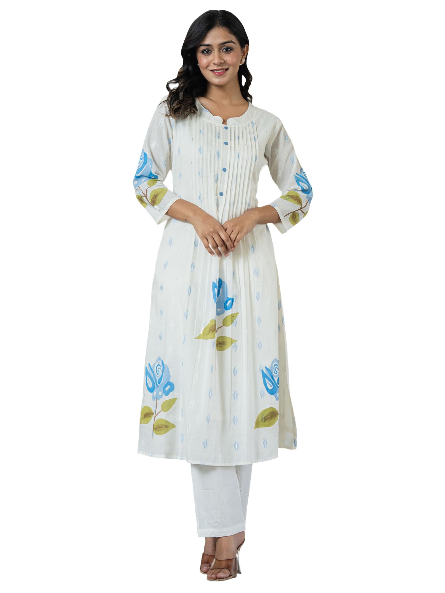 indo era Women's Cotton Ethnic Co-Ord Set | Kurta Pant Set | Stylish Cotton Suit Set for Women,10115 | Co Ord Set For Women Stylish |-picture-31