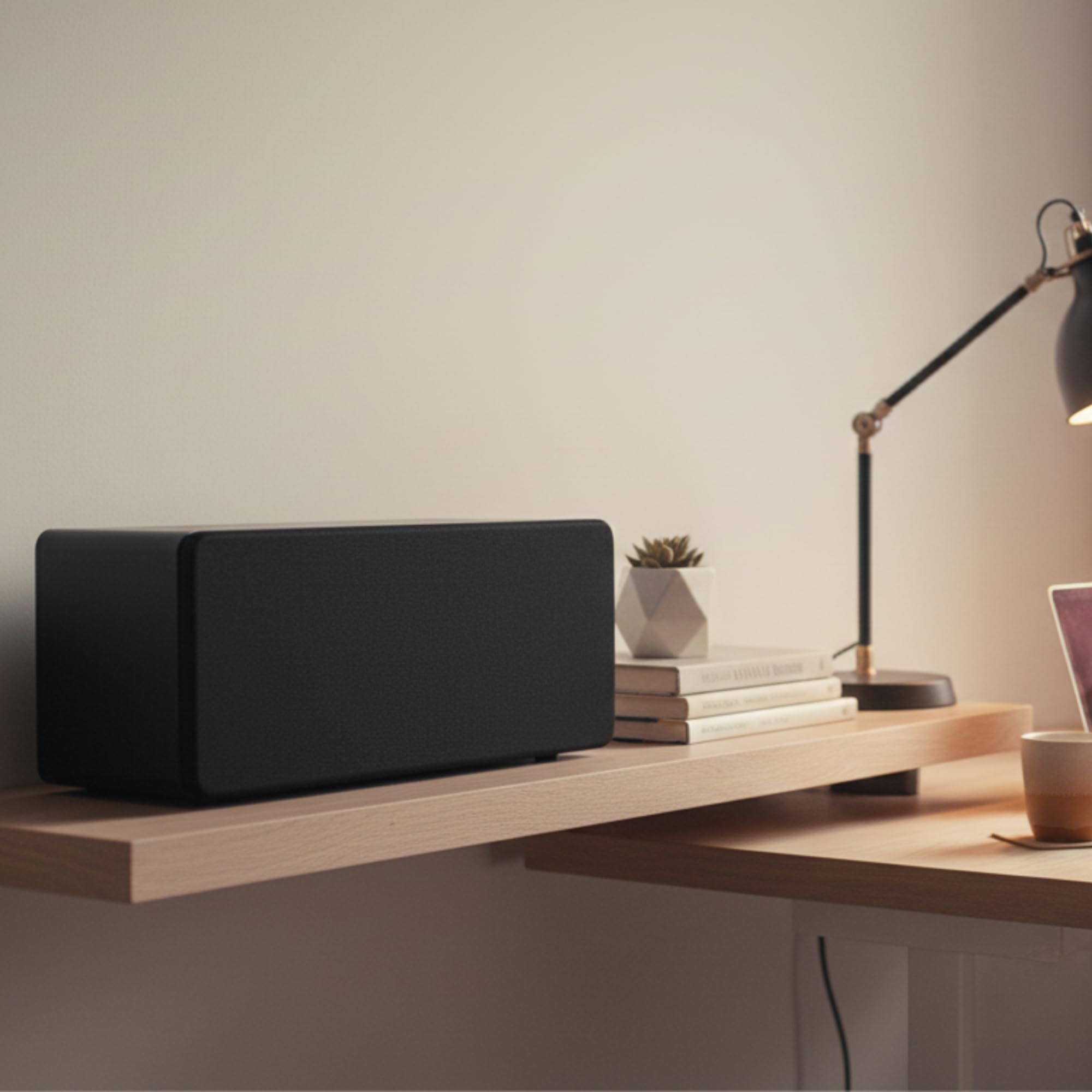 Dynavoice Magic C-4 Schwarz Matt – Center Lautsprecher Passiv 2-Wege, 2x4 Woofer + 1" Hochtöner, Front Bassreflex, 100W, für Heimkino 5.1 und 7.1