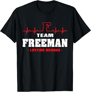 Freeman Surname proud Family team Freeman lifetime member T-Shirt