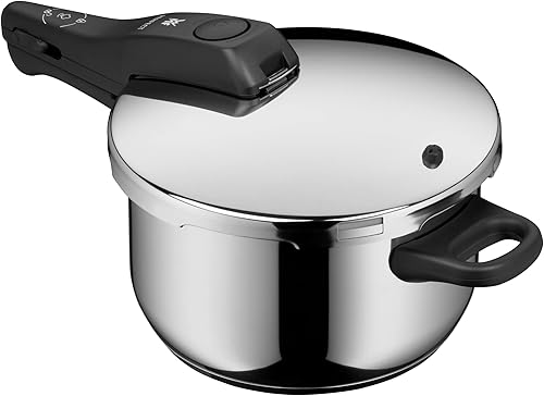Miniatura 3 de WMF Olla a presión perfecta inducción 4,5 L, olla a presión, señal de cocción grande, 2 niveles de cocción, mango de tapa extraíble, acero