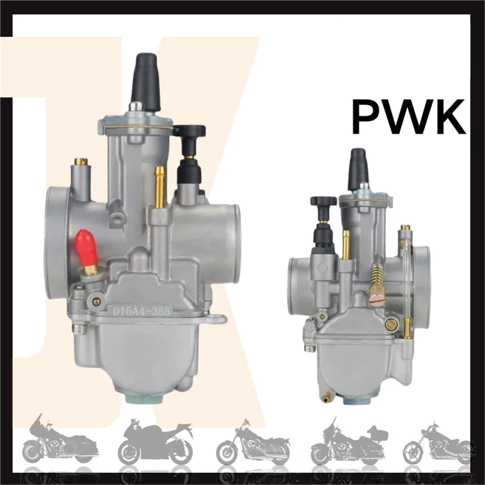 Naprawcze Carb Wymiana Akcesoriów Pasuje do Keihin KOSO PWK 24 26 28 30 32 34mm 2T 4T ATV ​​Quad Go Kart Dirt Scooter 50-250cc Motocykl Jet(PWK 34mm)
