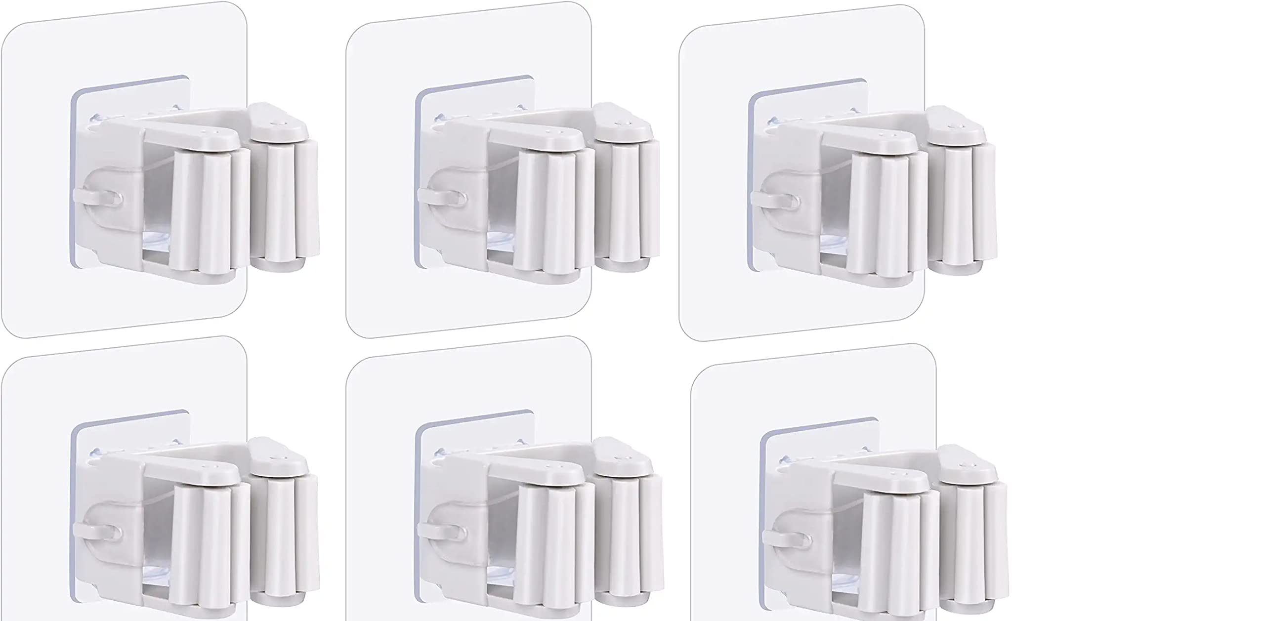 UCRAVO 6 pcs Broom Holder Wall Mount No Drill,Broom and Mop Gripper Holds Self Adhesive Super Anti-Slip,Multi-Functional Organizer for Home, Kitchen, Garden, Garage Storage Systems (6)… (B0BCPXSGDN) Amazon Price History, Amazon Price Tracker