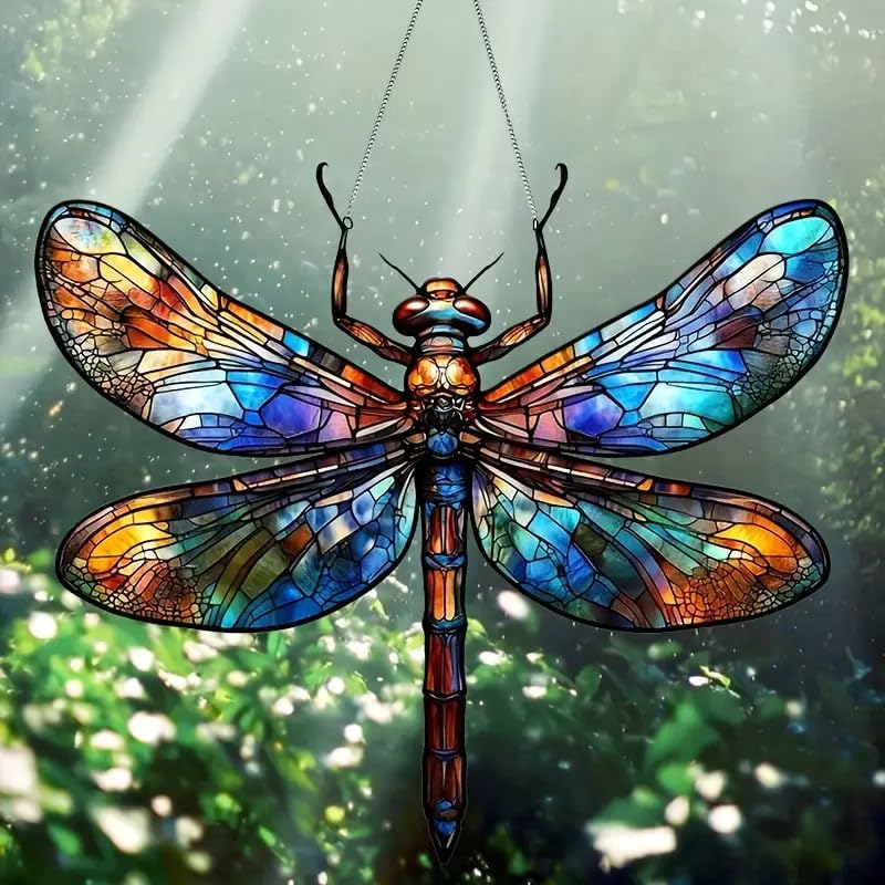 Femnow Sonnenfänger Kristall, Suncatcher Libelle, Sonnenfänger...