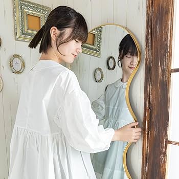 LED付　ウェーブミラー　姿見鏡 ミラー 全身鏡　160cm x 60cm 楽天市場】鏡 スタンドミラー 全身 姿見鏡 全身鏡 ウェーブ