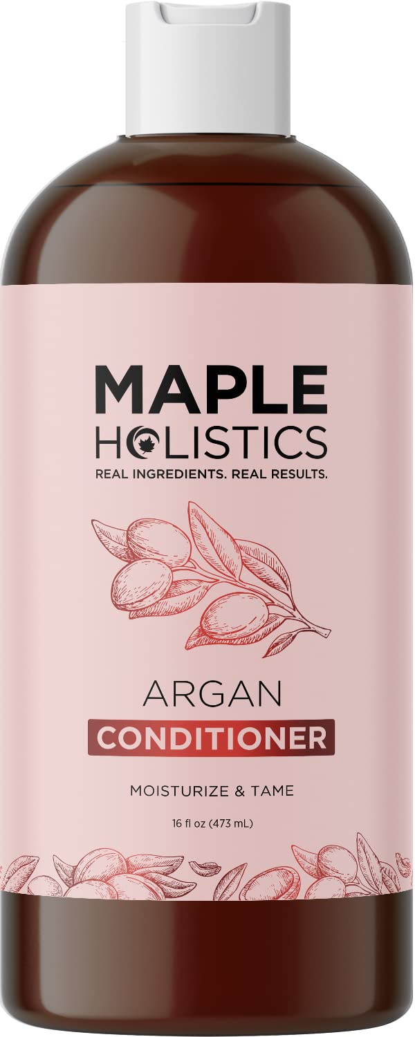 Argan Oil Conditioner for Dry Hair - Nourishing Hair Conditioner for Damaged Dry Hair Infused with Argan Oil of Morocco - Sulfate Free Conditioner for Enhanced Hair Shine Volume and Frizz Control
