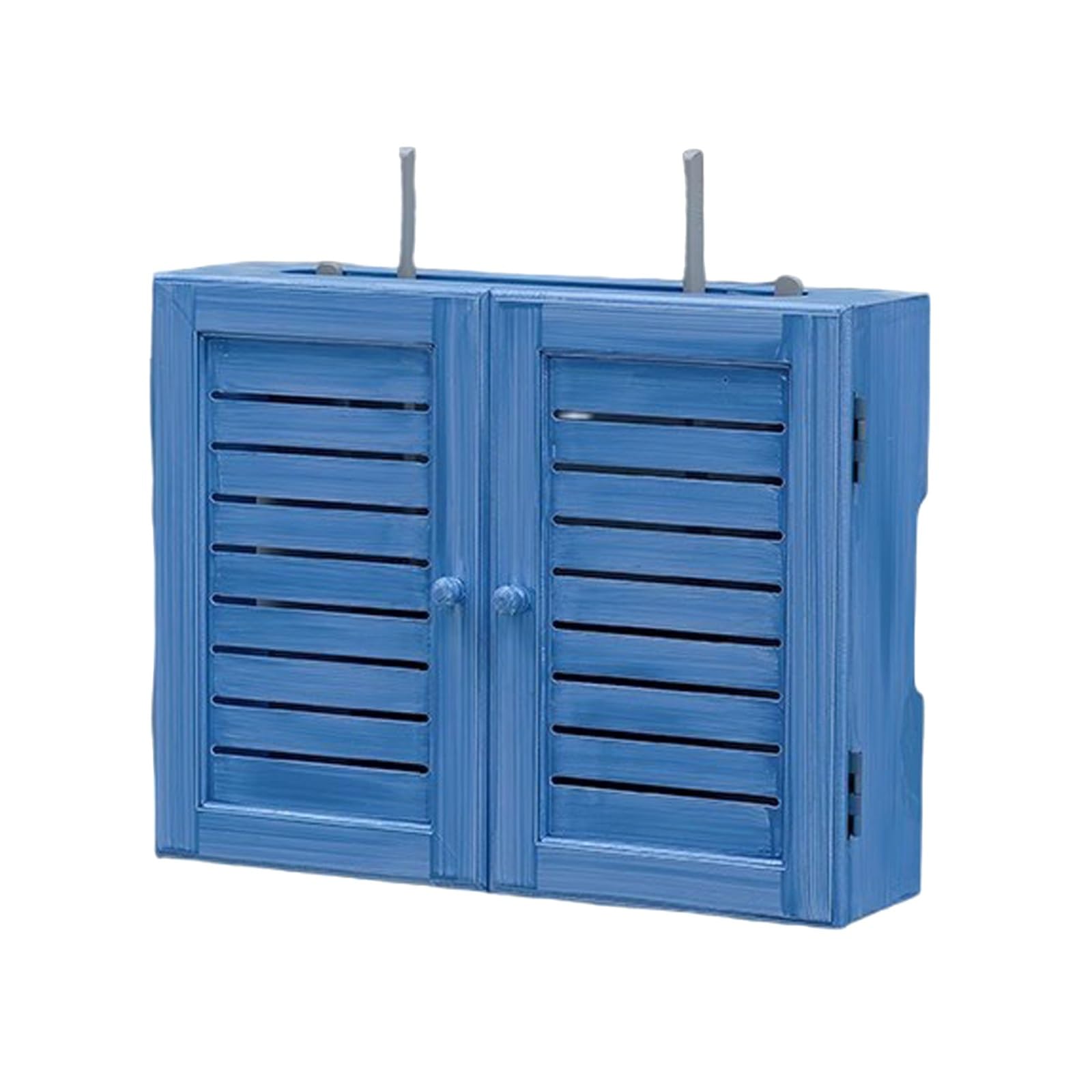 Support mural élégant pour routeur Bluetooth Nizer - Étagère murale décorative pour la maison et le bureau (bleu)