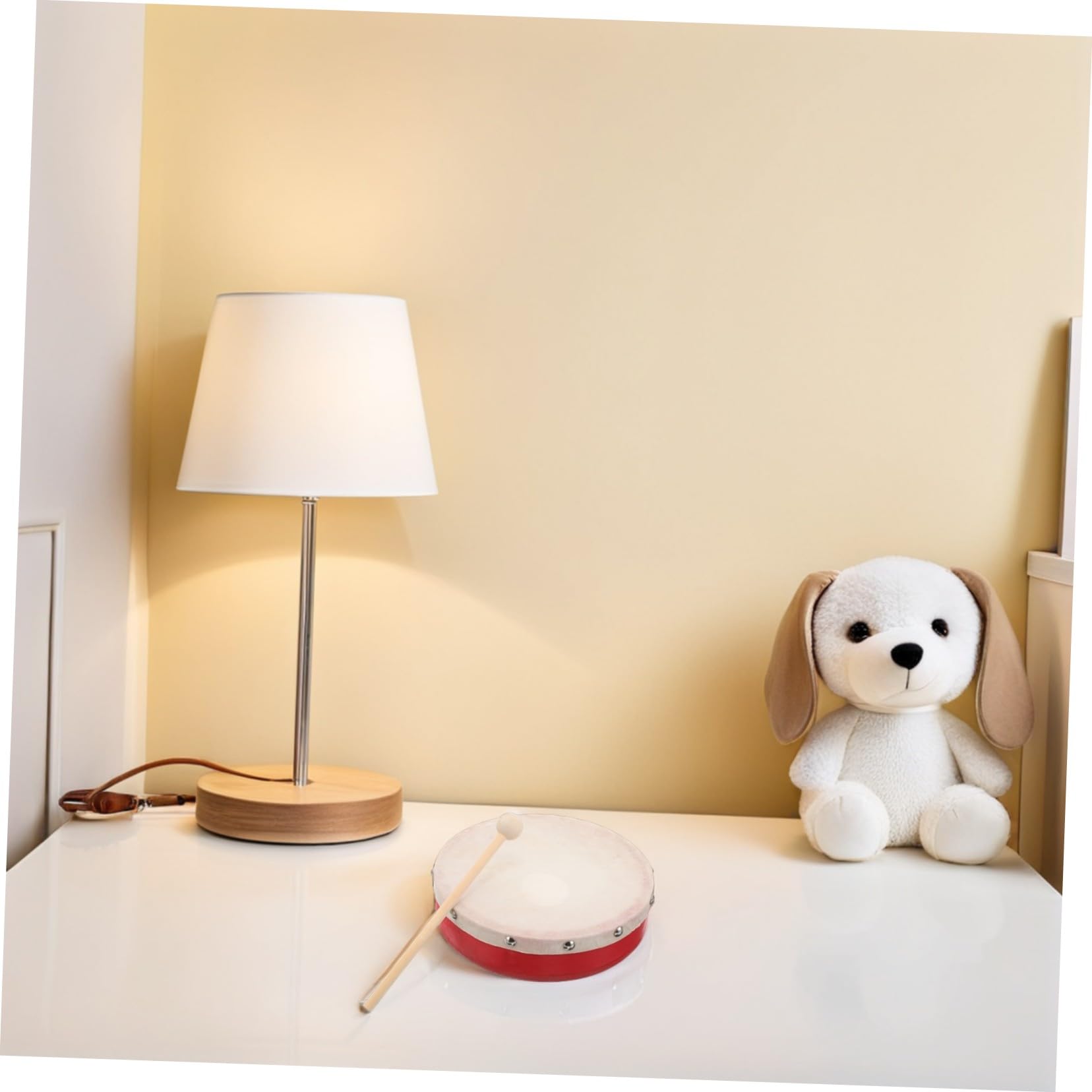 Instrumento Rojo Infantil de Madera y Metal de Percusión para Niños