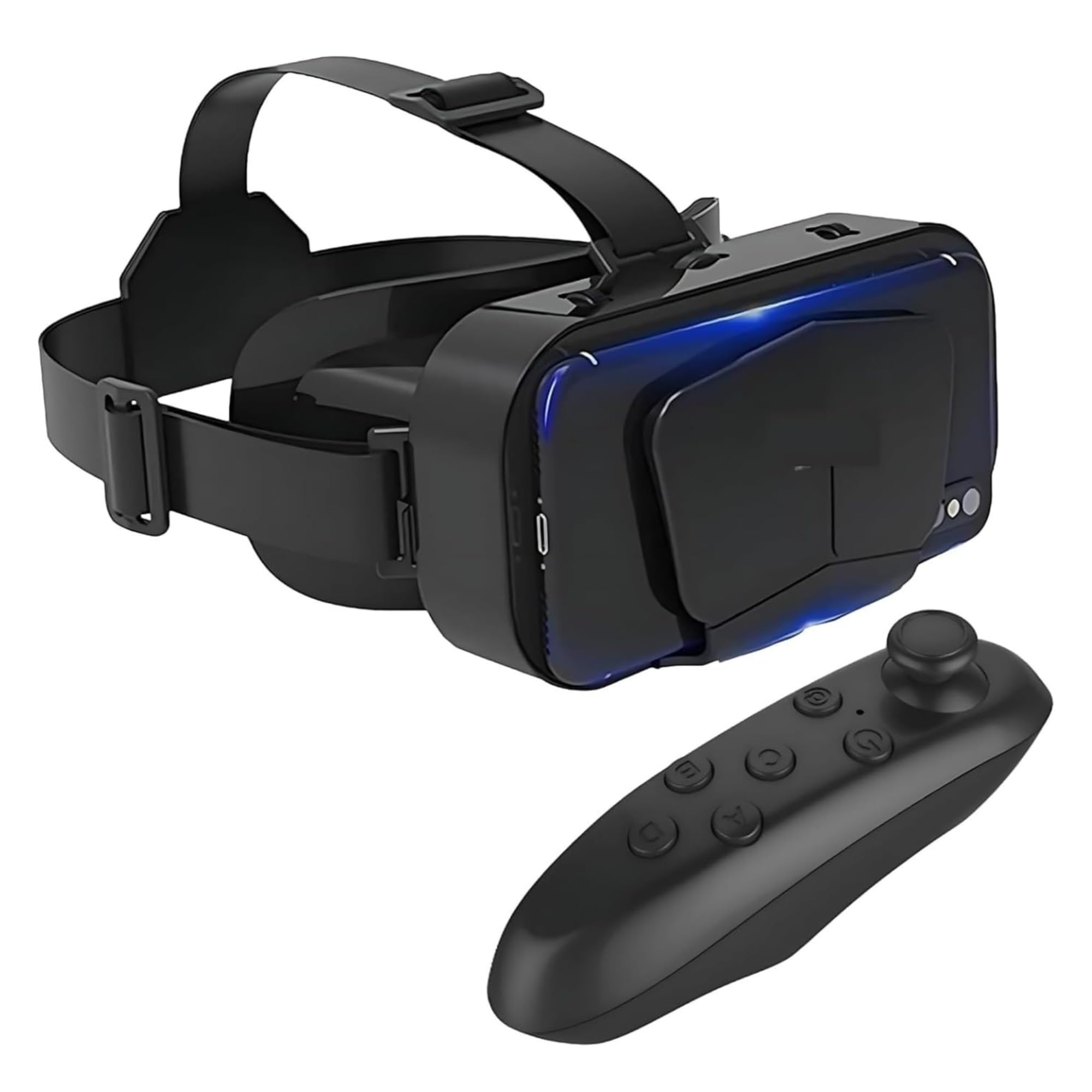 𝐃𝐑𝐔𝐌𝐒𝐓𝐎𝐍𝐄 𝟏+𝟏 𝐘𝐄𝐀𝐑 Combo 3D VR Headset + Bluetooth Remote | Virtual Reality Goggles for Movies, Games & 360° Videos | Giant Screen Viewer for 4.7–7” Smartphones-picture-16