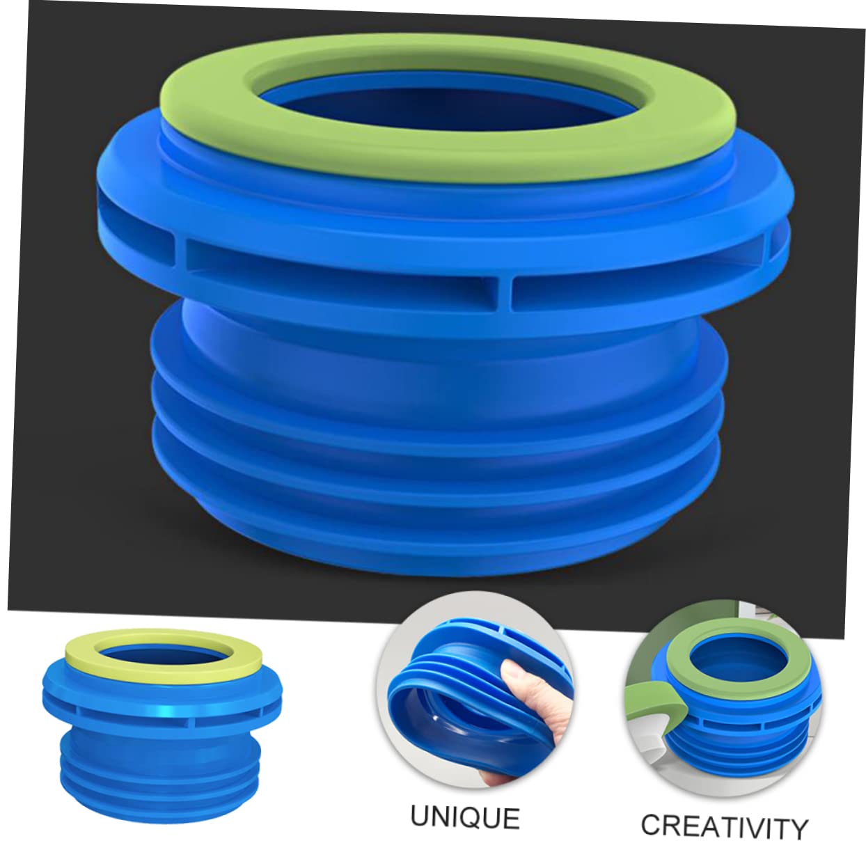 Artibetter 2pezzi Guarnizione Flangia Per Wc e Antiodore Anello Cera Con Rivestimento Per Installazione Facile e Sicura Compatibile Con La Maggior Dei Gabinetti