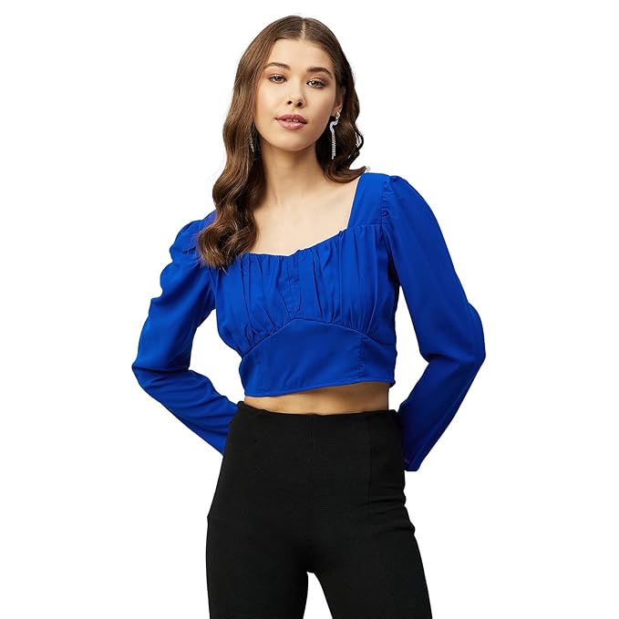 Carlton London Women's Polyester Regular Fit Blouse