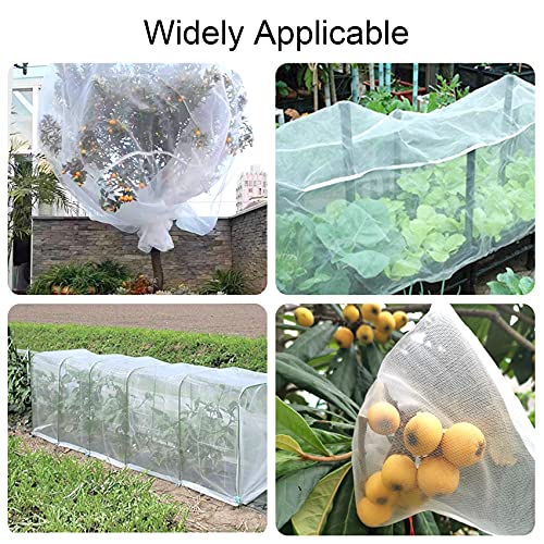Unves 10'X20' Garden Mesh Netting Mosquito Netting, Plant Covers Bird Netting Protection Netting For Vegetable Fruits, Row Cover Raised Garden Bed Cover Screen Netting #TOP5