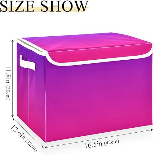 Miniatura 10 de GAIGEO Cubitos de almacenamiento plegables con degradado rosa, almacenamiento y organización, organizador de almacenamiento de armario, contenedor