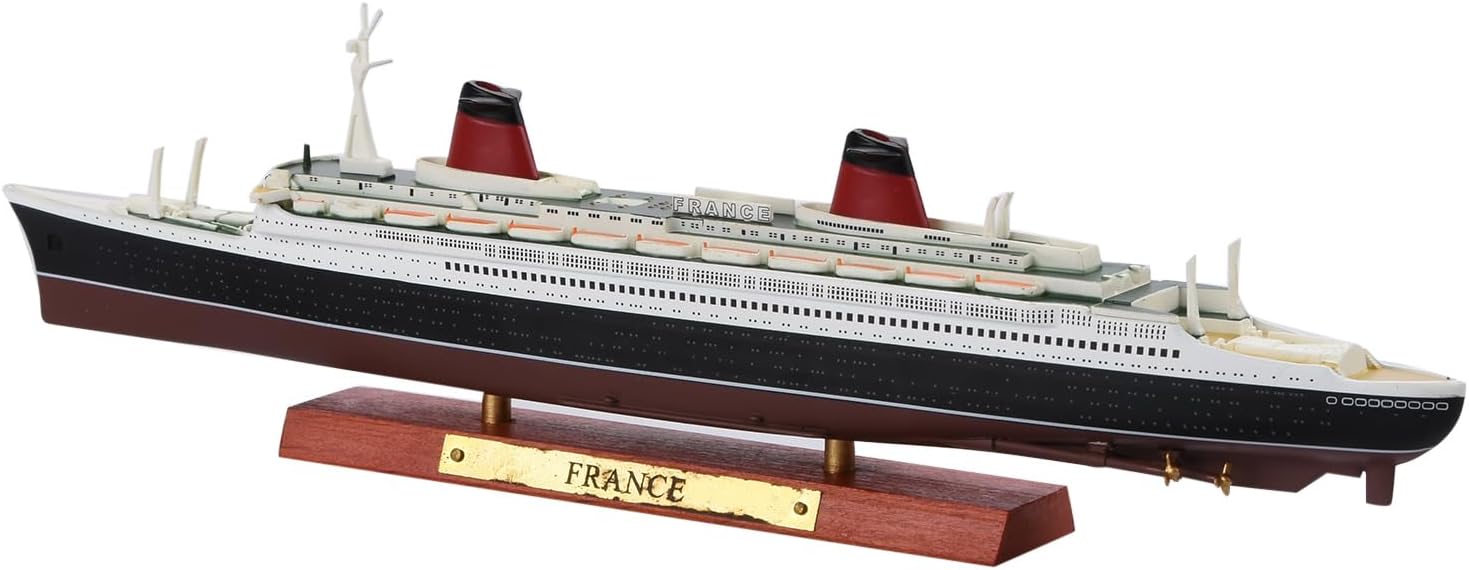 Alloy Ship Model Fighter Military Model Diecast Model for France Cruise Ship Diecast Boat, 1/1250 Scale US