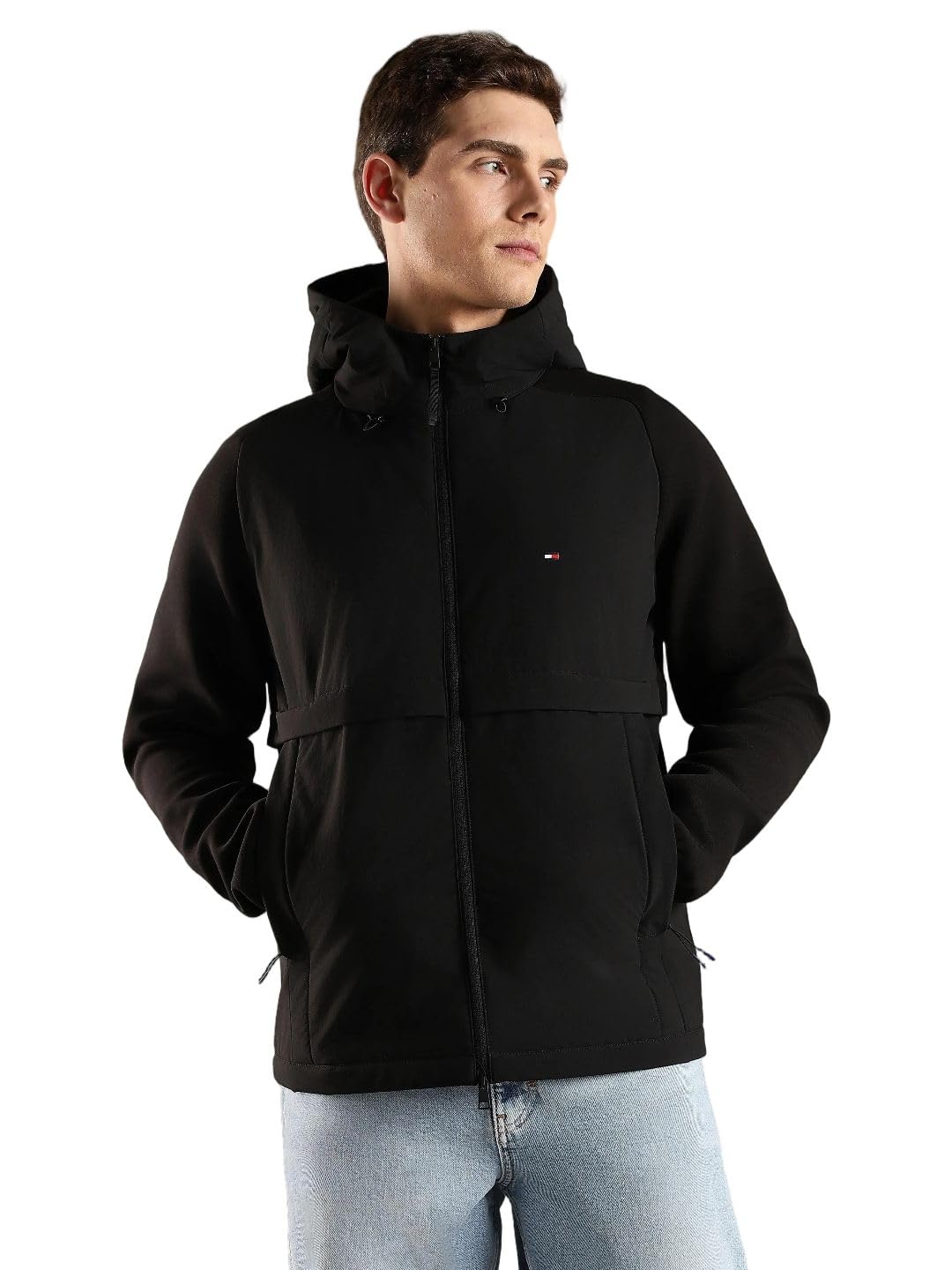 tommy hilfiger Solid cotton regular fit jacket-picture-34