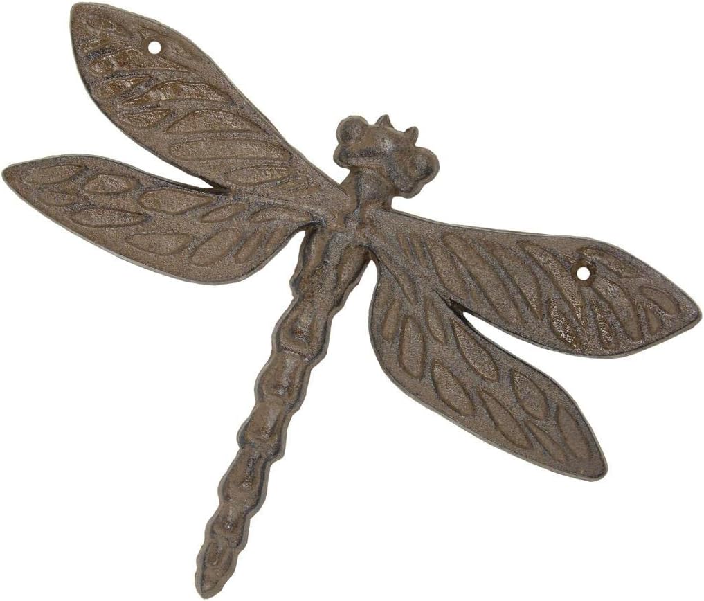 Cast Iron Dragonfly Themed Wall Decoration