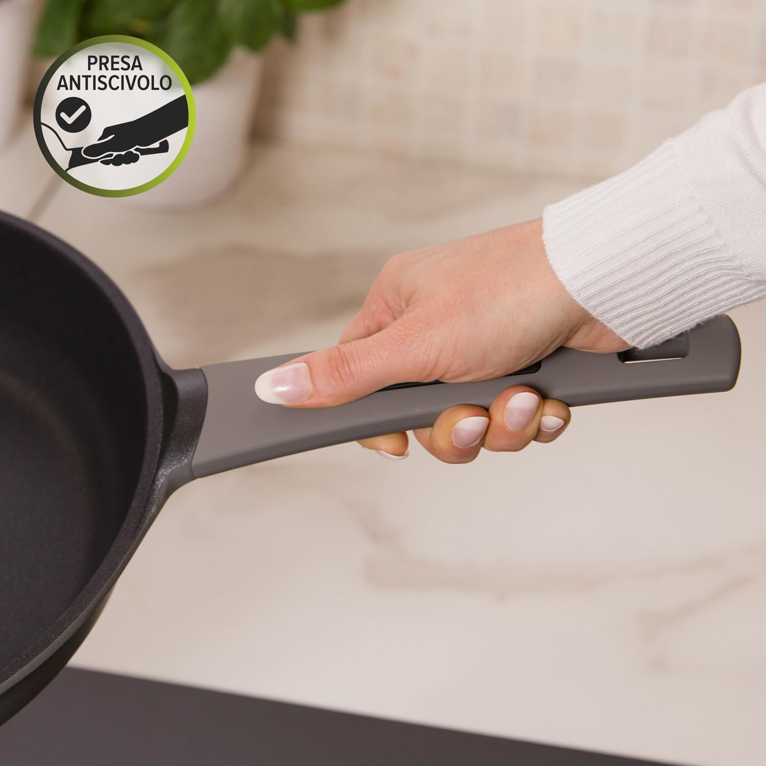 KASANOVA Patelnia z powłoką nieprzywierającą do indukcji i wszystkich rodzajów kuchenek - Linia Elegance 30 cm