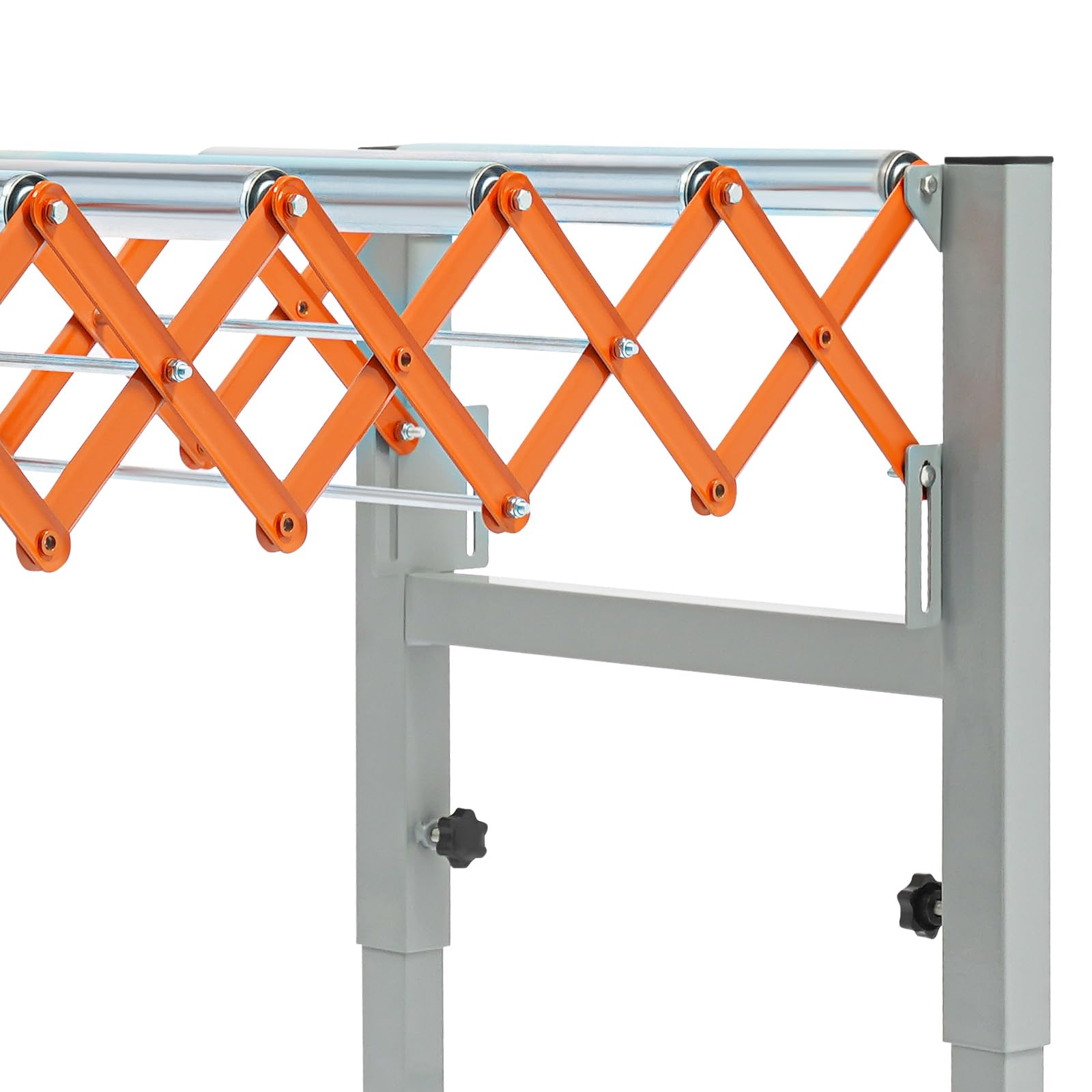 Trenino a rulli a forbici,Tavolo trasportatore regolabile,Lunghezza/altezza regolabile,Portata massima di 110,23 lbs,Per trasportatori leggeri