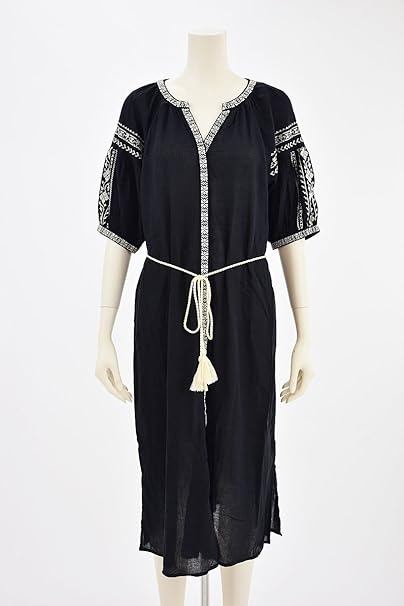 Amazon Co Jp ダブルクローゼット W Closet 刺繍入りガウンワンピース 服 ファッション小物