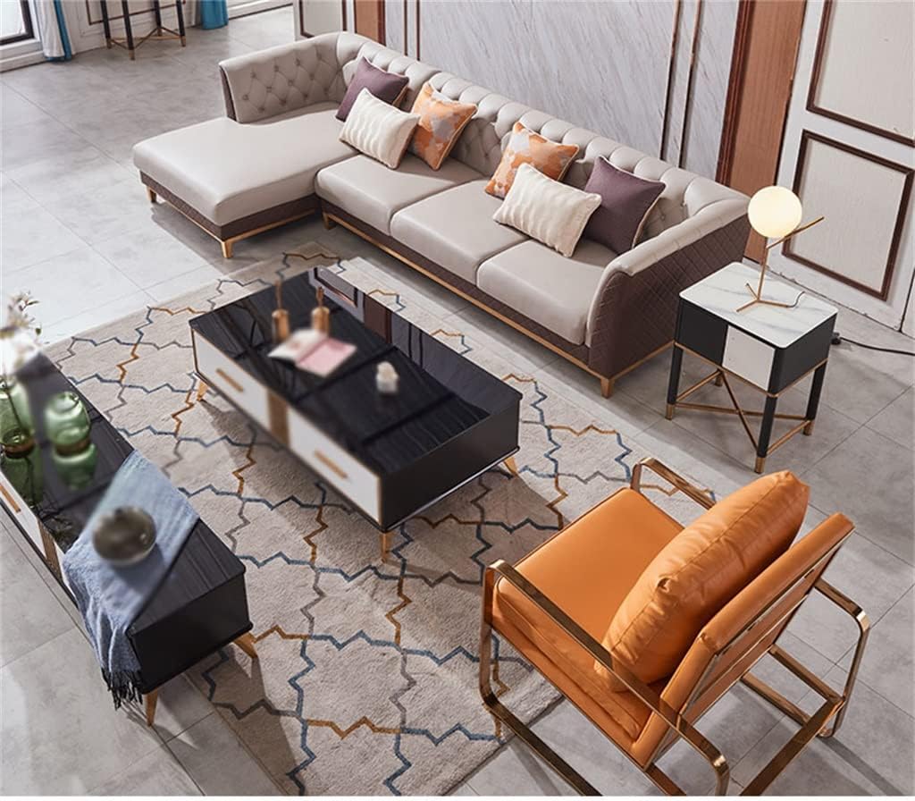 Antique Imported Leather Three-Person Sofa Recliner Full-Size Bed