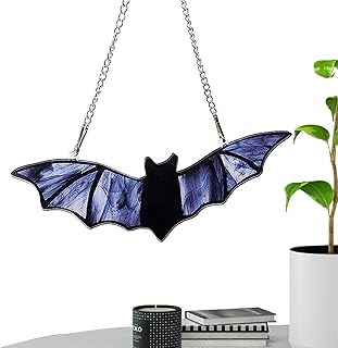 Halloween Bat Decor - Waterproof Black Spooky Bats - Acrylic Colorful Window Pendant Bats, Realistic Large Flying Halloween Bats Outdoor Decor Bats For Halloween Party Tlm toys