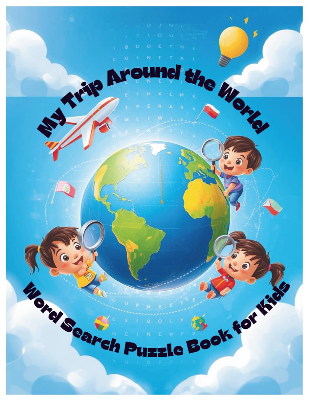 My Trip Around the World – Word Search Puzzle Book for Kids Subtitle: Discover Countries and Flags While Having Fun