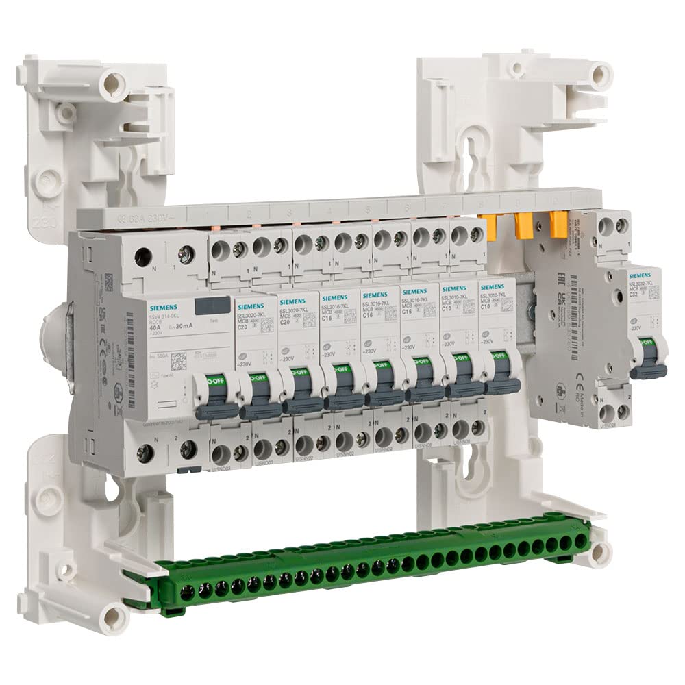 Table 1 row pre-equipped 1 inter. diff. 40 A type AC + 8 circuit breakers - Image 2