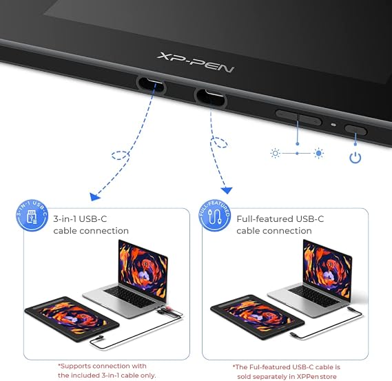 XP-PEN Artist 16 2nd Generation Graphic Display Tablet Black