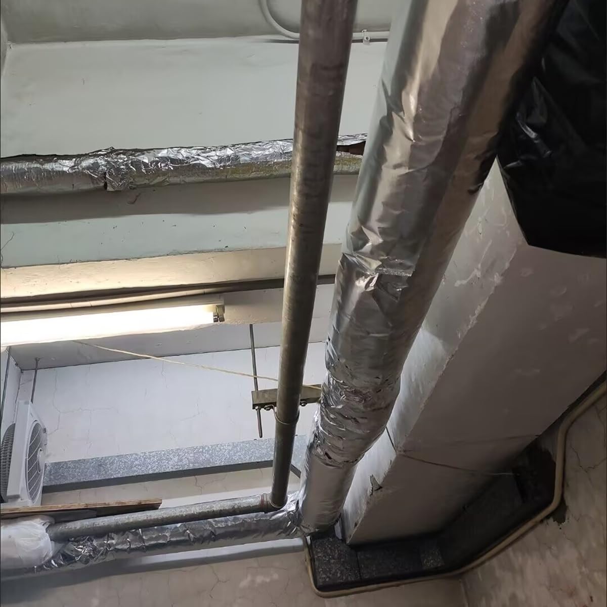 Tubo aislante de lana de roca de 1" a 273 mm (10-3/4") de diámetro interior, tubo aislante de lana de vidrio, for tuberías de agua en interiores y exteriores.(ID3"xT1.97")