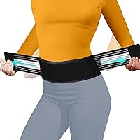 Vista 1 de Lightweight Back Brace for Lower Back Pain Under Clothes - Relief from Sciatica, Spinal Stenosis & SI Joint Hip Pain - Breathable & Adjustable
