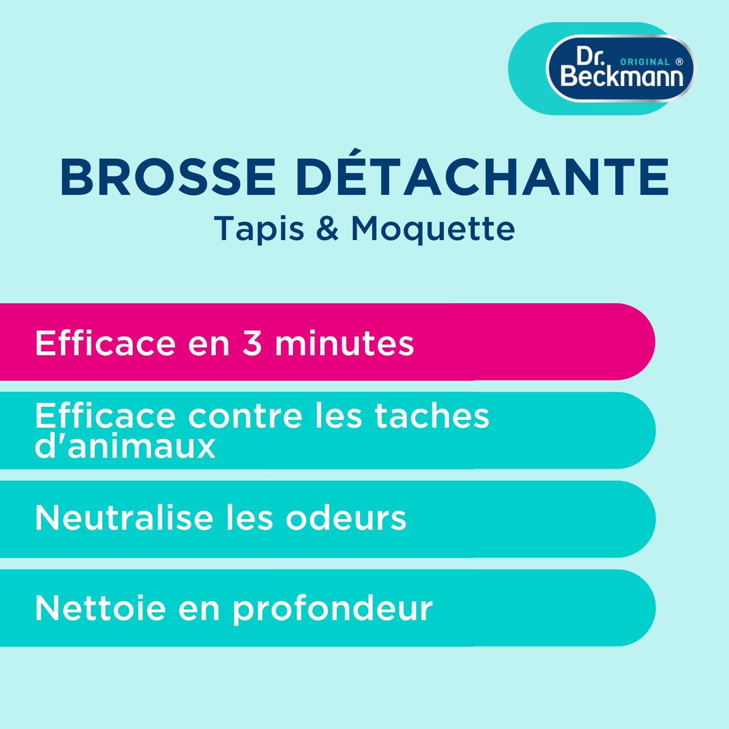 Dr. Beckmann Brosse Détachante Tapis & Moquette | Élimine les taches & odeurs tenaces avec brosse applicatrice (650 ml) - Image secondaire