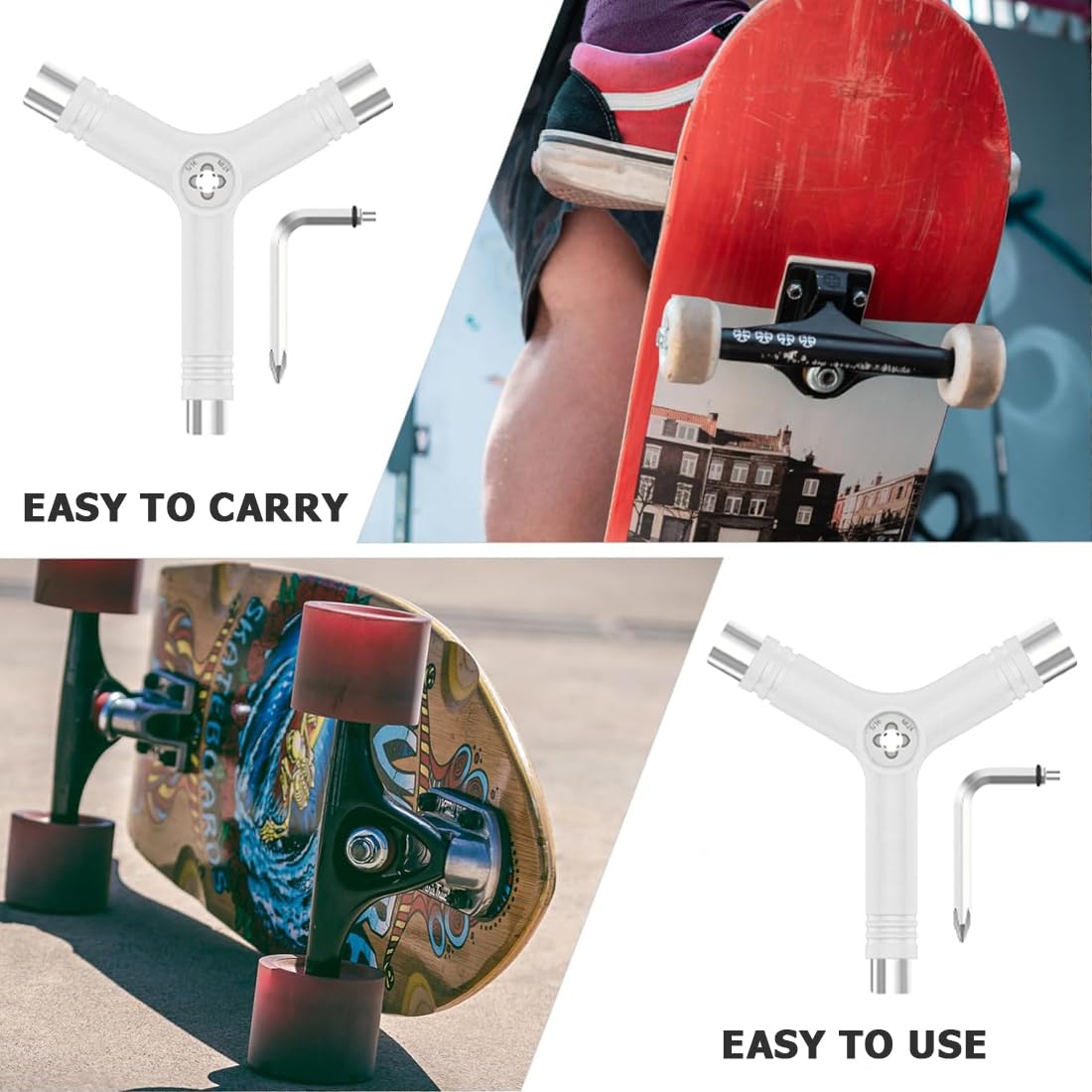Skate Tool Skate Tool Skateboard Wrench Skateboard Accessories Skateboard Tool Skateboard Longboard Wheels Y Tool Skate Wrench Skate Wrench Skateboard Pocket Wrench