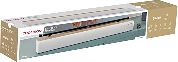 THOMSON SB401BT Soundbar – 200W Total Music Power – Bluetooth 5.0 – Optical, USB & AUX Inputs – EQ Presets – Remote Control – LED Source Indicator – White & Wood Design