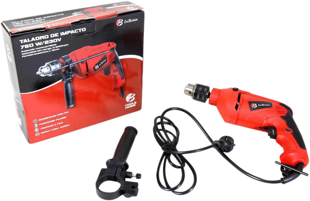 The Bolata 147123 Impact Drill 750 W, 230 V) – Red/Black