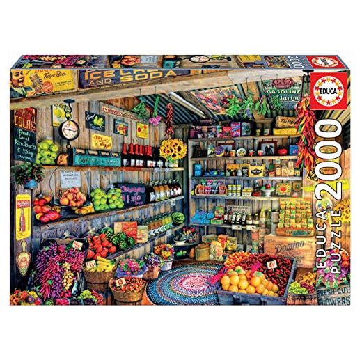 Educa - Tienda de Comestibles Puzzle, 2000 Piezas, Multicolor, 2.000 (17128)