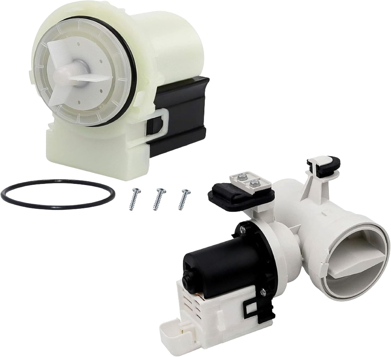 280187 8181684 Washer Drain Pump Motor W10130913 Washer Drain Pump Assembly for Whirlpool Maytag Replaces 8540028, 8540996, W10117829,W10130914, W10183434