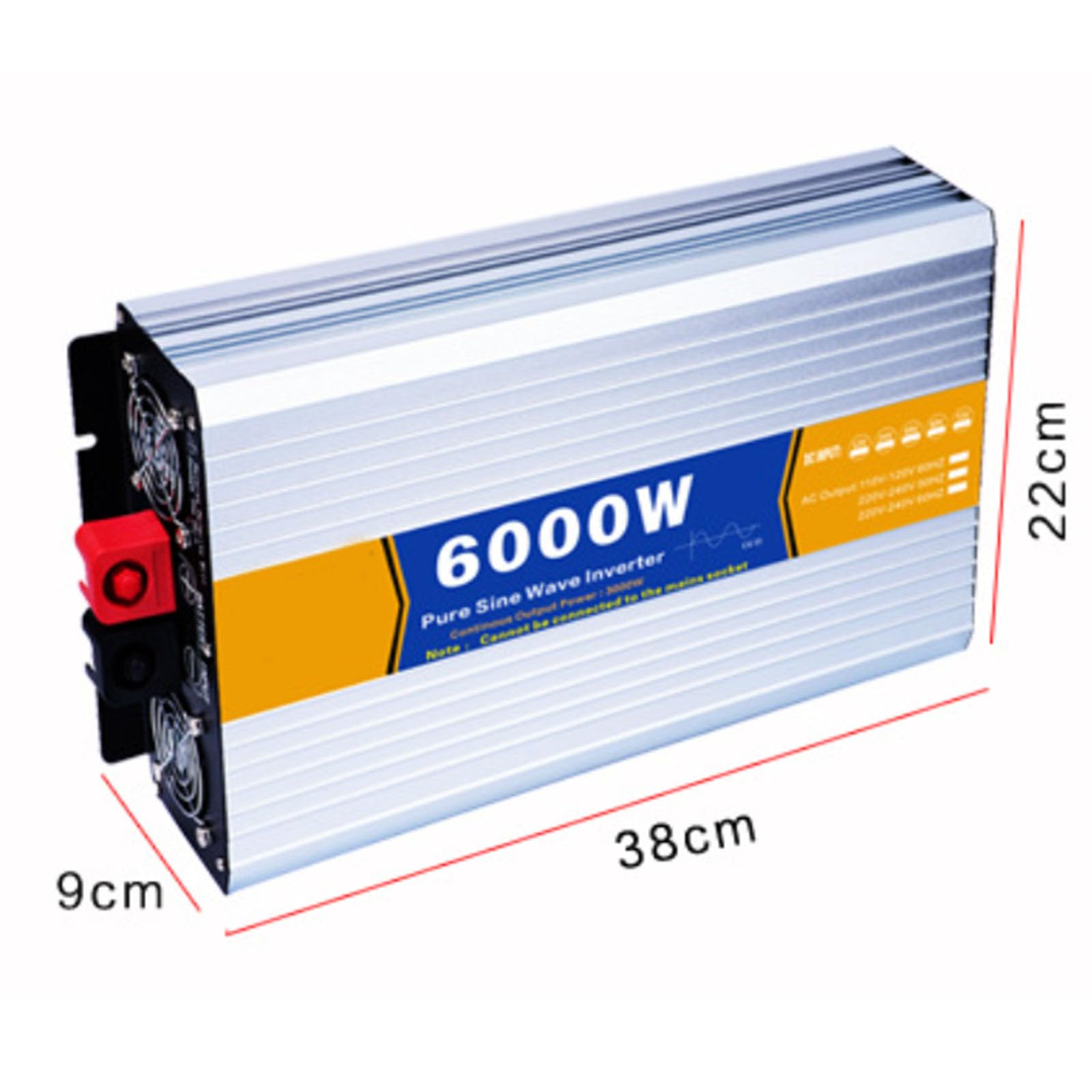 Inwerter mocy samochodowej 6000W DC 12V 24V 48V 60V