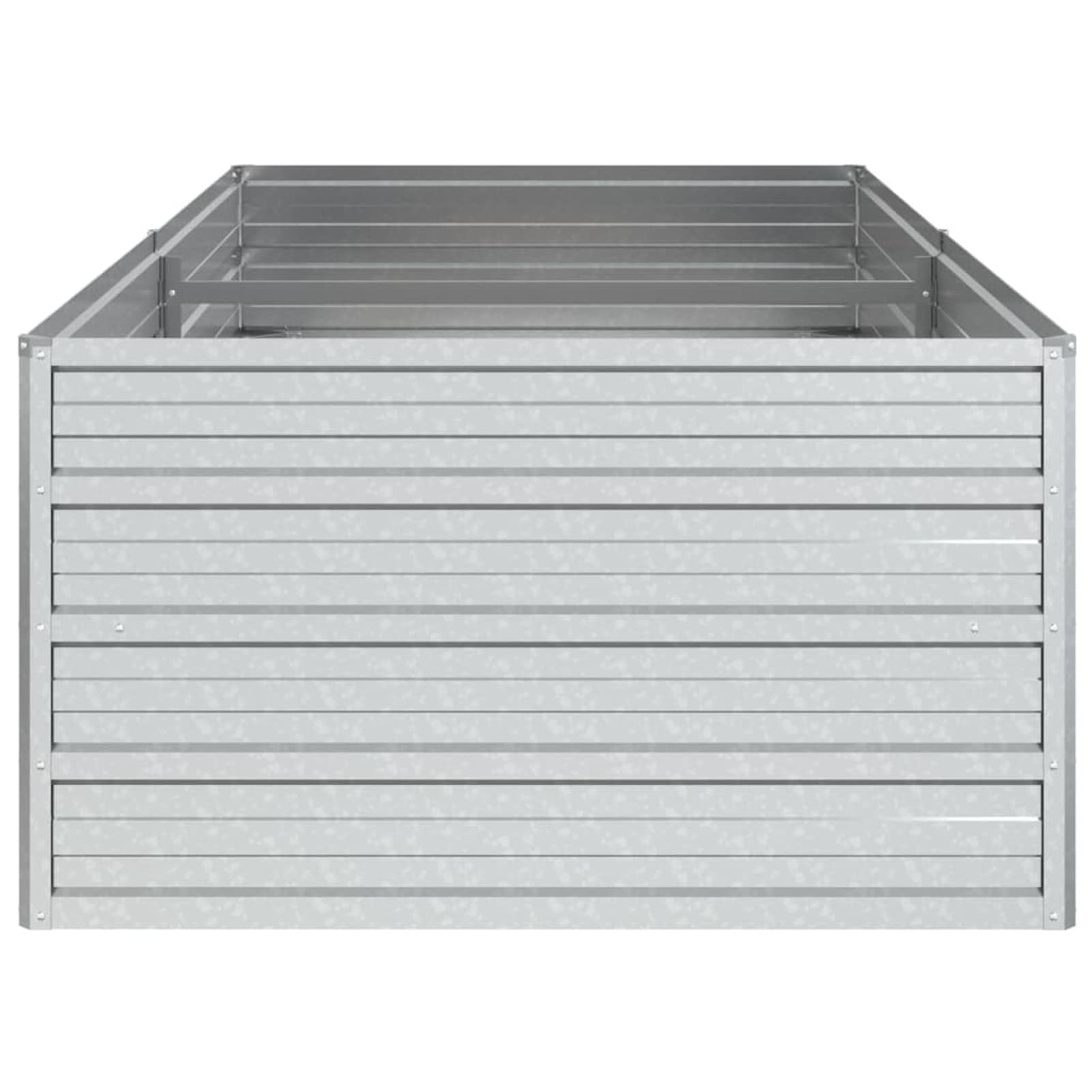 Chusui Arriate, Mesa De Cultivo, Huerto Domestico, Cultivo De Plantas Aromaticas, Arriate De Jardín, de Acero galvanizado Plateado 160x80x45 cm