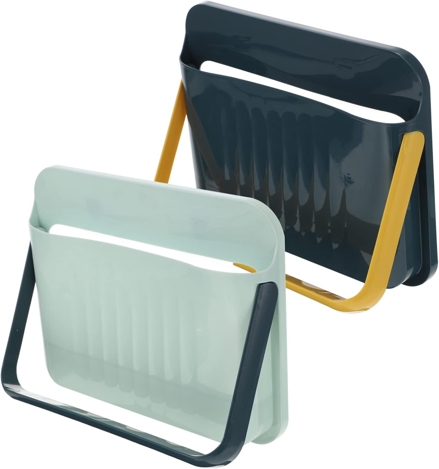 BESTYASH 2pcs Wall Mounted Shoe Rack Organizers Adjustable Sticky Shoe Holders for Entryway and Closet Sturdy Plastic Hanging Shelves
