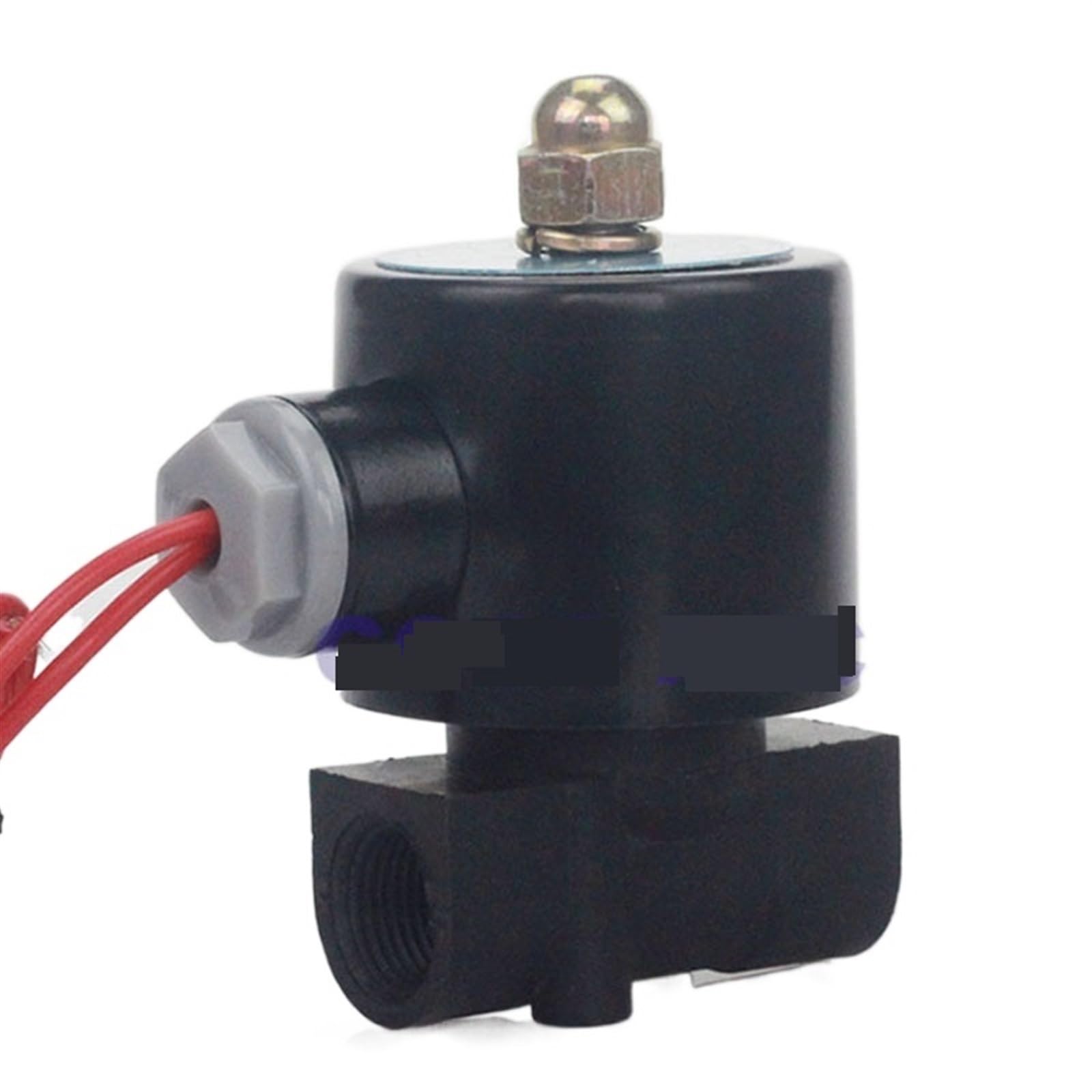 TBZOQAID 2 Way Copper Coil Water Solenoid Valve 1/4 3/8 Inch 220V AC Normally Close 2W025-08 2W040-10 Engineering Plastics 1Pcs(5V,3/8 Inch)