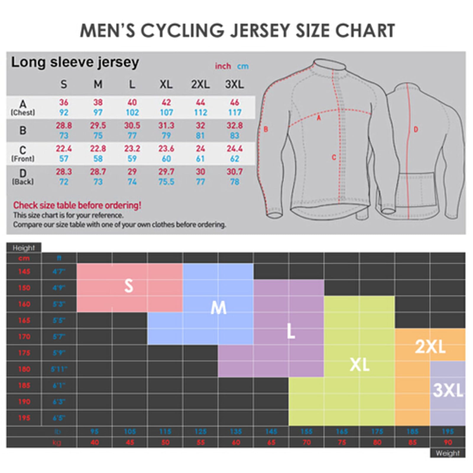 Radtrikot für Herren mit Taschen, winddicht, 3D-gepolstert