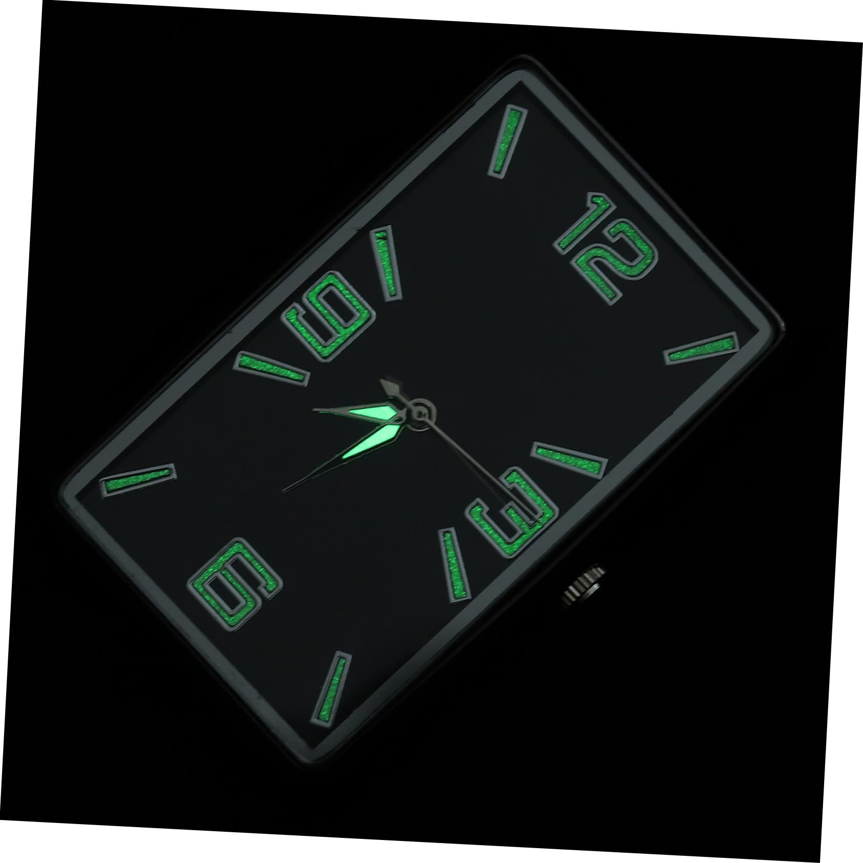 Reloj Negro Analógico para Adhesivo Pequeño Salpicadero, de Coche
