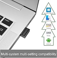Vista 3 de Ratón indetectable Jiggler Shaker USB Mouse Mover para computadora portátil, mini ratón automático agitador de ratón sin controlador, simulador