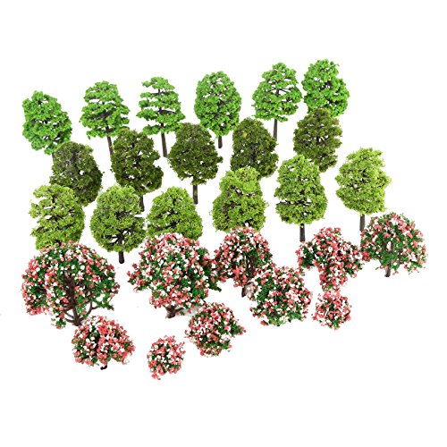 70Pcs 3-9Cm Model Trees Ho Scale Layout, Model Train Scenery Architecture, Railroad Architecturemodel Train Scenery Architecture, Railroad Architect Diorama Tree For Diy Scenery Landscape, Mixed Color #TOP1