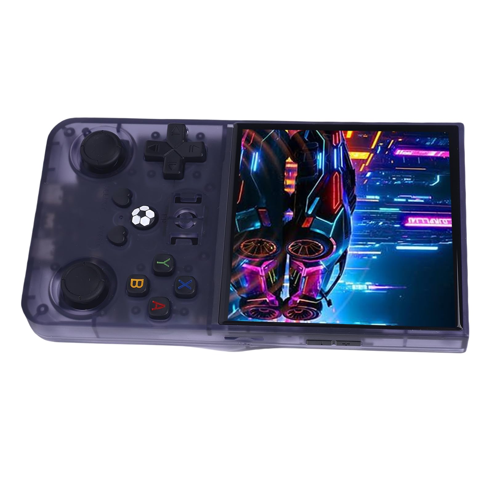 Console di Gioco Portatile retrò con Doppi Joystick per Giochi Nostalgici in Movimento in Grigio Traslucido da 4 Pollici (128G)
