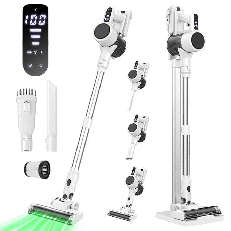 Amazon | 掃除機 コードレス【7月新登場！革新版4つの緑LED