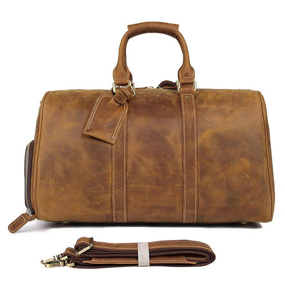 Uniseks podróżny uchwyt bagaż weekendowa torebka, vintage skóra duża podróżna z etui na buty, weekendowy bagaż nocny torba na ramię torba na ramię 43 cm torba na laptopa sport siłownia torba na ramię torba na ramię