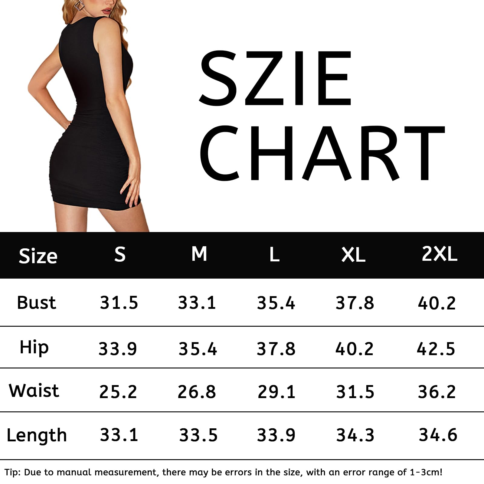 Vestido Corto para Mujer Sexy Mini Vestido Sin Mangas Plisada Vestidos Elegante Hollow Delgado Bodycon Wrap Vestidos Ajustado de Cuello Redondo Vestidi Verano para Cóctel Noche Clubwear