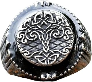 Intage Viking Tree Of Life Ring For Men Nordic Mythology Yggdrasils Ring Fashion Charm Viking Jewelry Gift Vintage